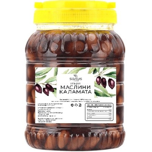 Sanus Pro Olive - Маслини Каламата 1kg. Sanus Pro Olive - Маслини Каламата 1kg.