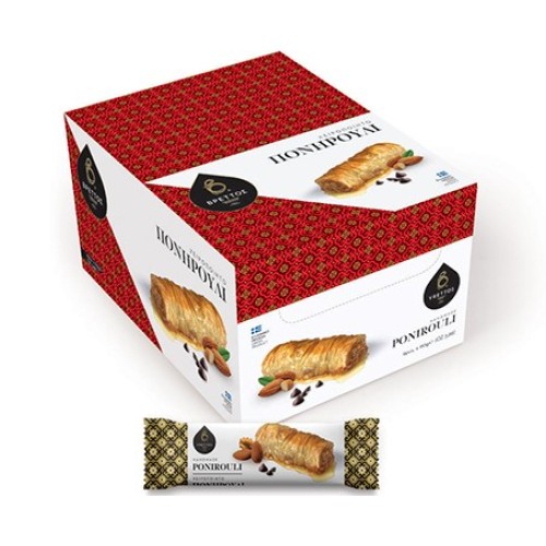 Vrettos - Гръцка баклава Ponirouli 110g. - Кутия 9бр. Vrettos - Гръцка баклава Ponirouli 110g. - Кутия 9бр.